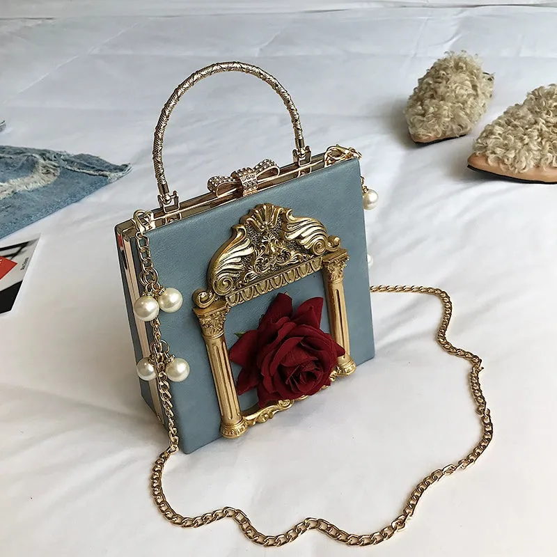 (BFM)Prime Sister~Gothic Lolita Retro Bag Baroque Square Crossbody Bag