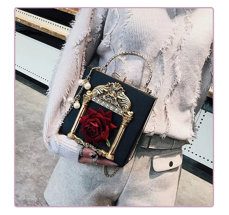 (BFM)Prime Sister~Gothic Lolita Retro Bag Baroque Square Crossbody Bag