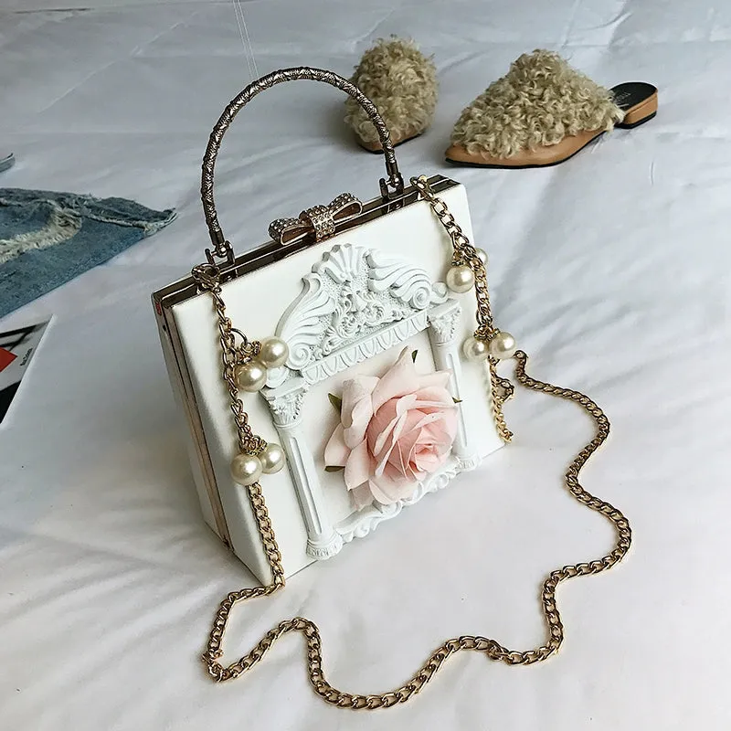 (BFM)Prime Sister~Gothic Lolita Retro Bag Baroque Square Crossbody Bag