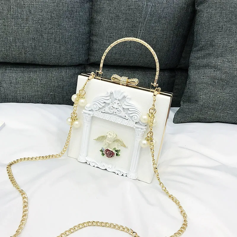 (BFM)Prime Sister~Gothic Lolita Retro Bag Baroque Square Crossbody Bag