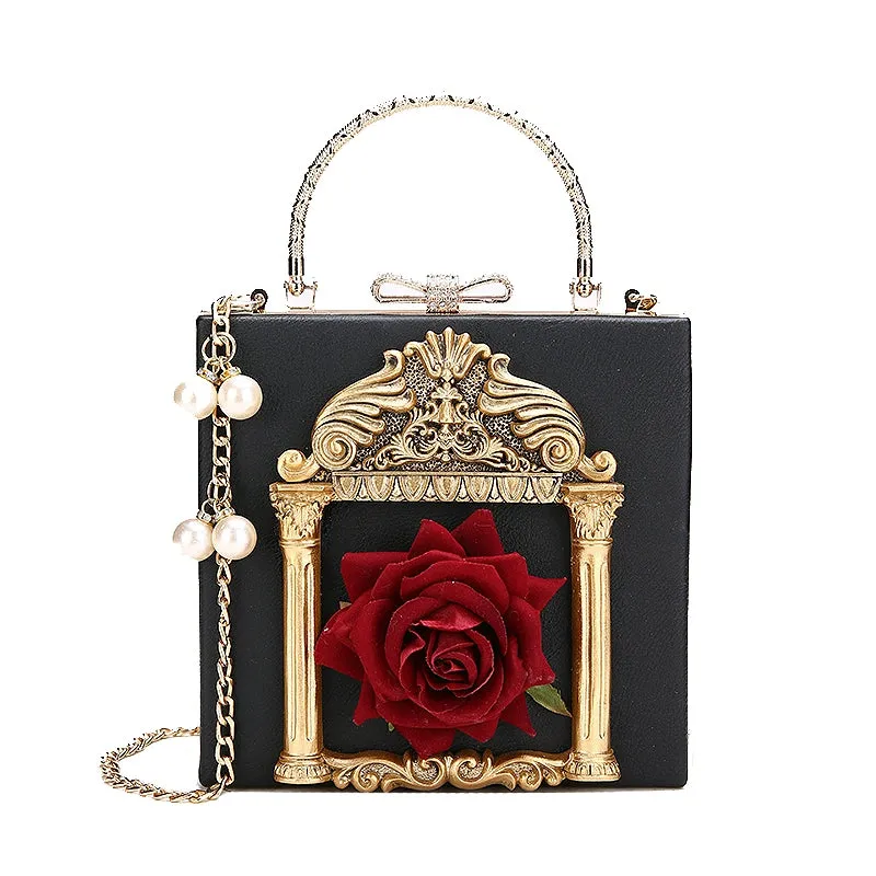 (BFM)Prime Sister~Gothic Lolita Retro Bag Baroque Square Crossbody Bag