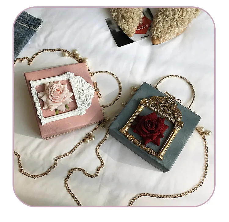 (BFM)Prime Sister~Gothic Lolita Retro Bag Baroque Square Crossbody Bag