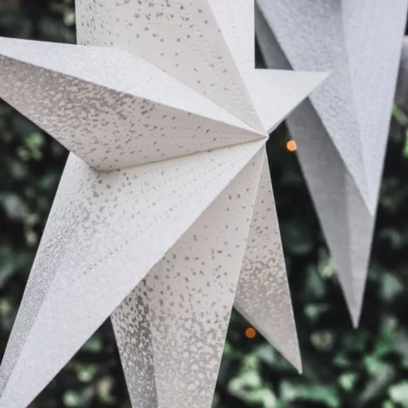 Biggie Best Large White Light Up Star Decoration