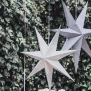 Biggie Best Large White Light Up Star Decoration