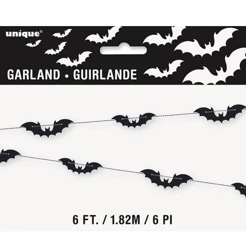 Black Bats Cutout Garland