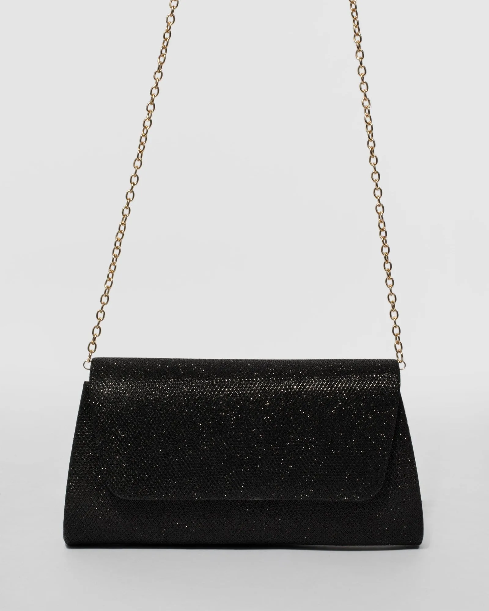 Black Leaha Evening Clutch Bag