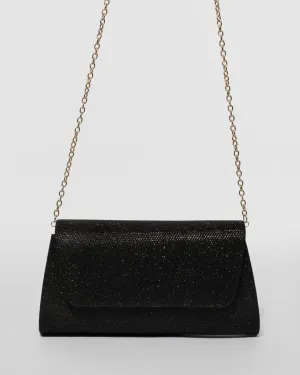 Black Leaha Evening Clutch Bag
