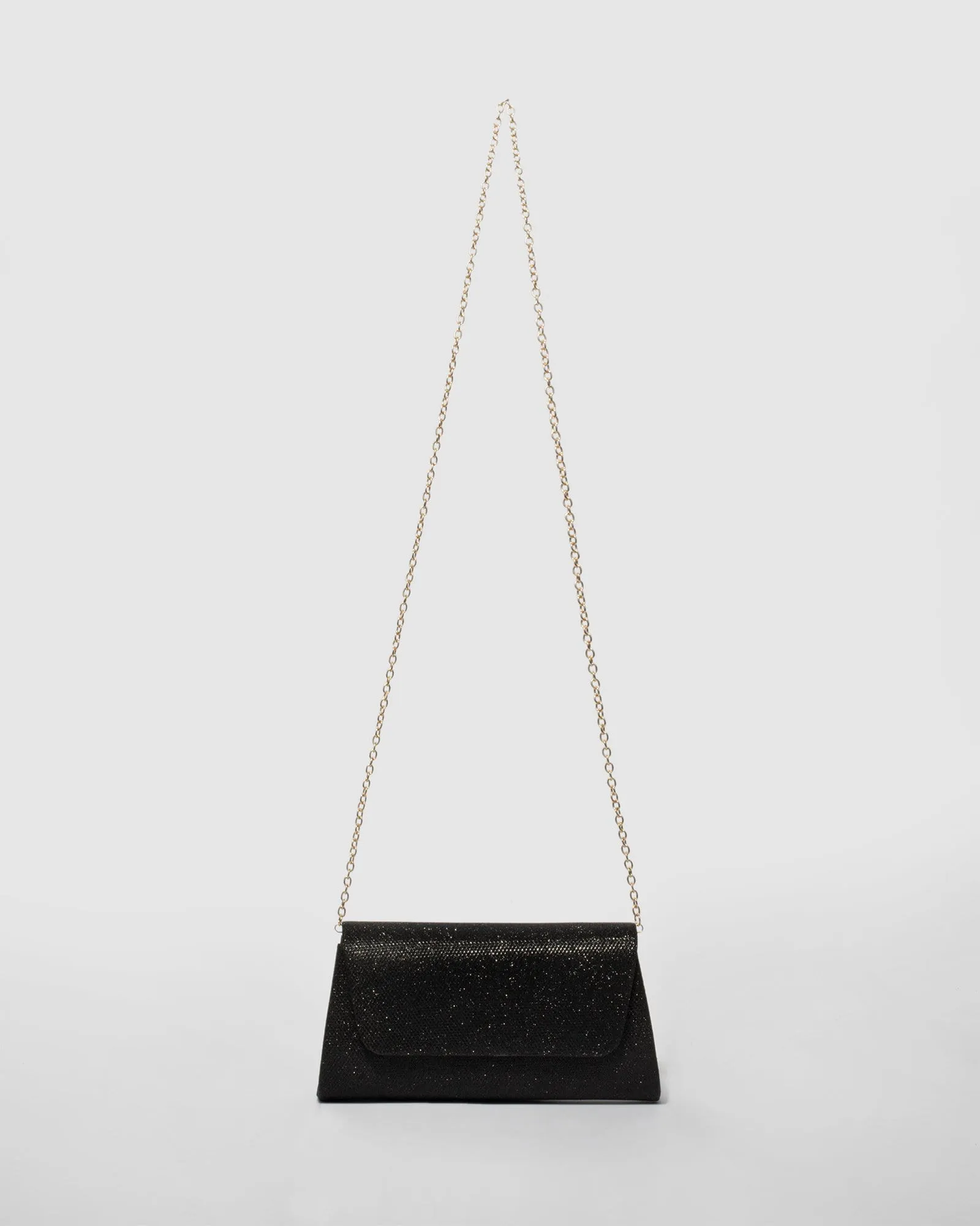 Black Leaha Evening Clutch Bag