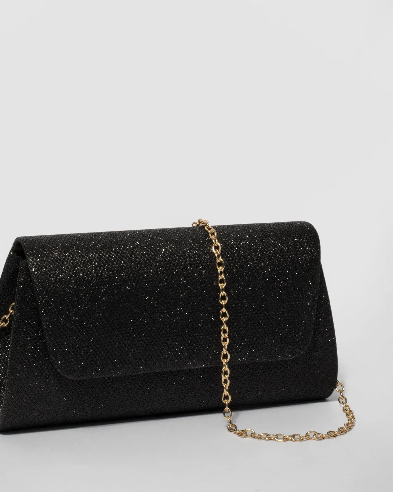 Black Leaha Evening Clutch Bag