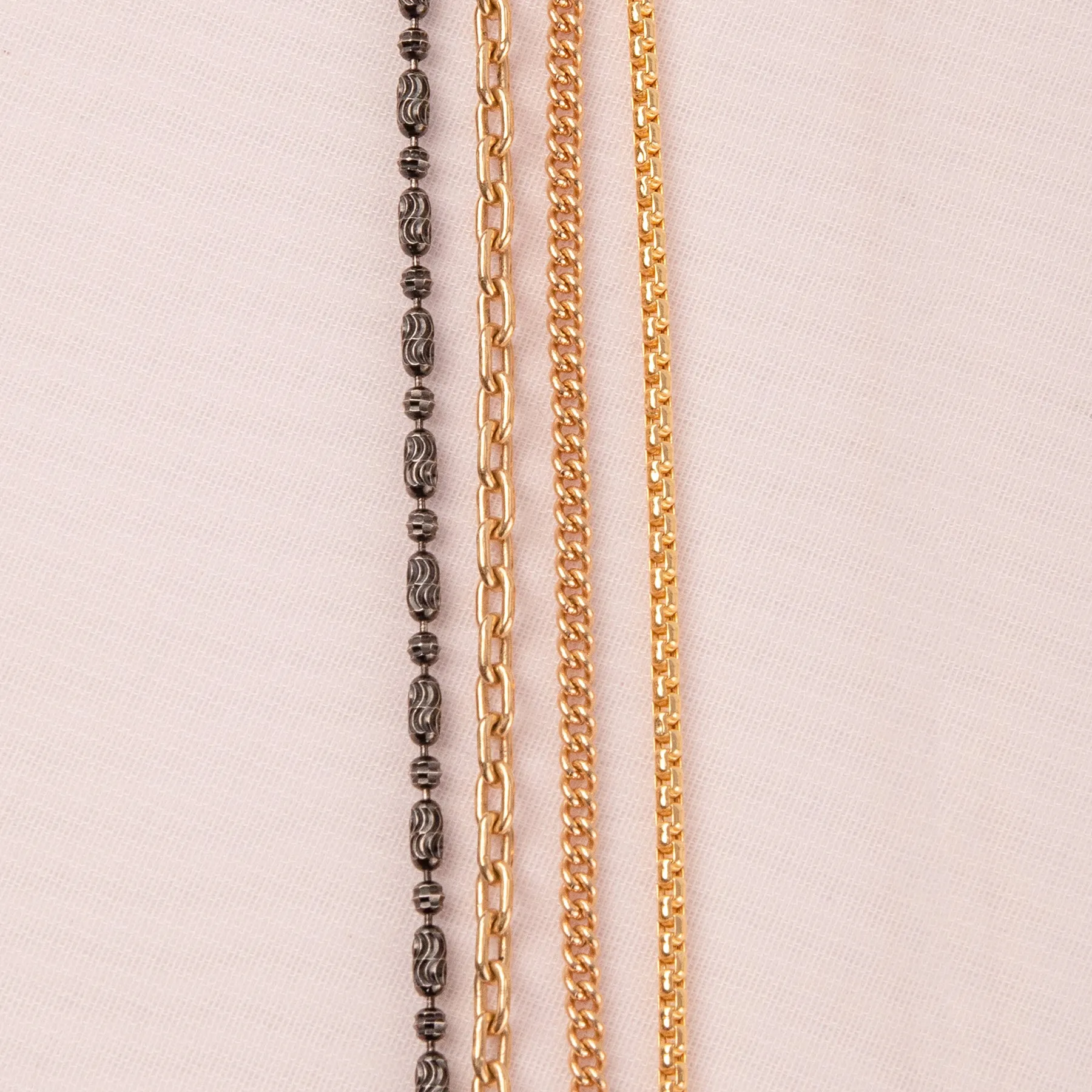 Black Rhodium Antique Bead Chain