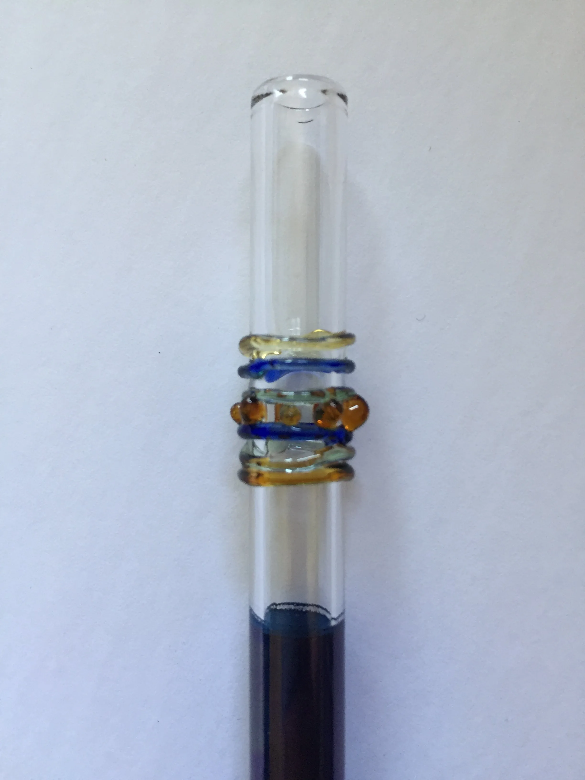 Blown Glass Straw - Dark Purple