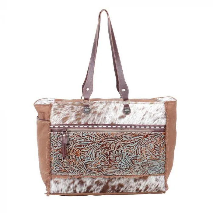 Blue Grass Weekender Bag in Brown