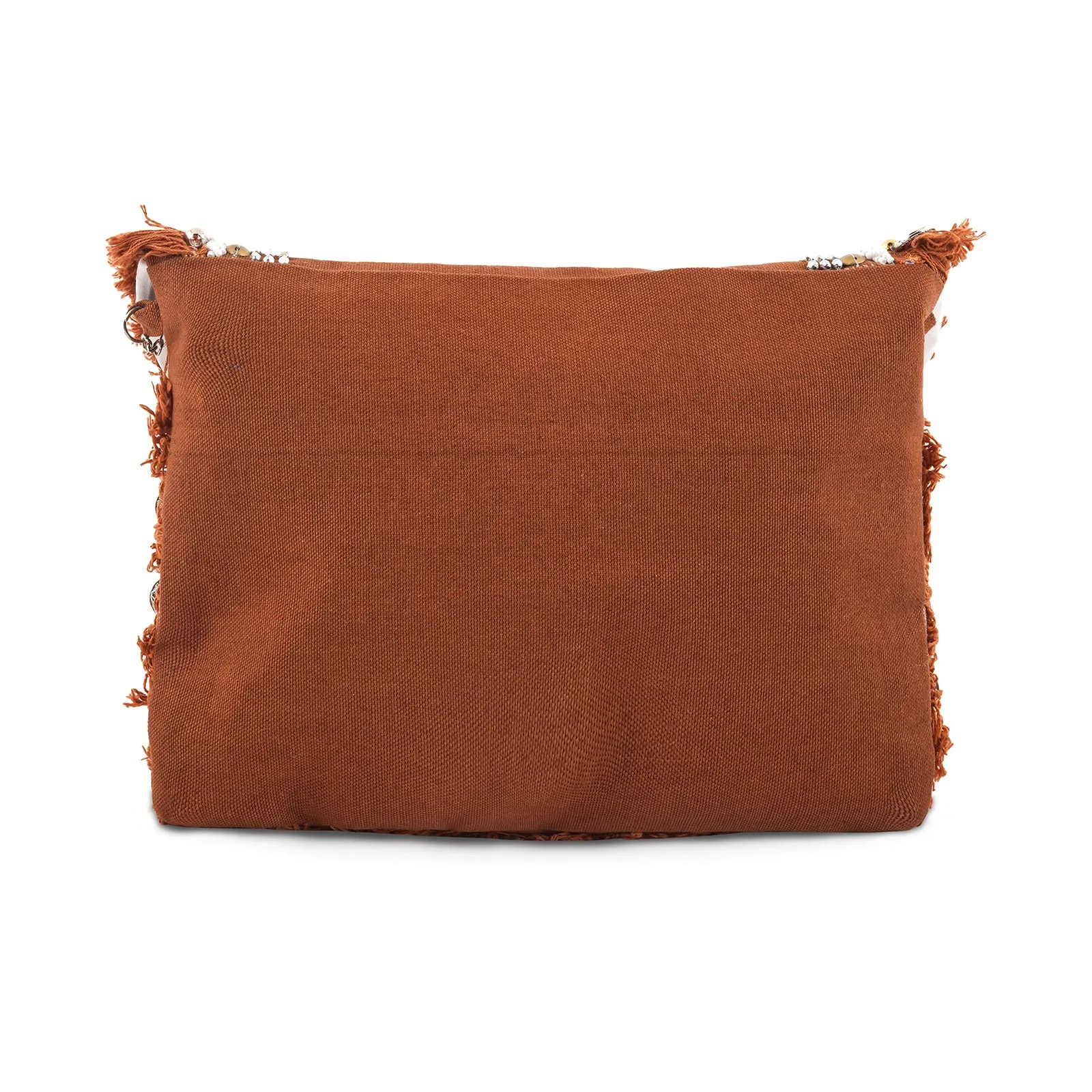 Boho Beat Coin and Tassel Drop Brown Banjara Bag