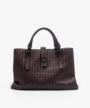 Bottega Veneta Brown Intrecciato Rome Tote – OL2016