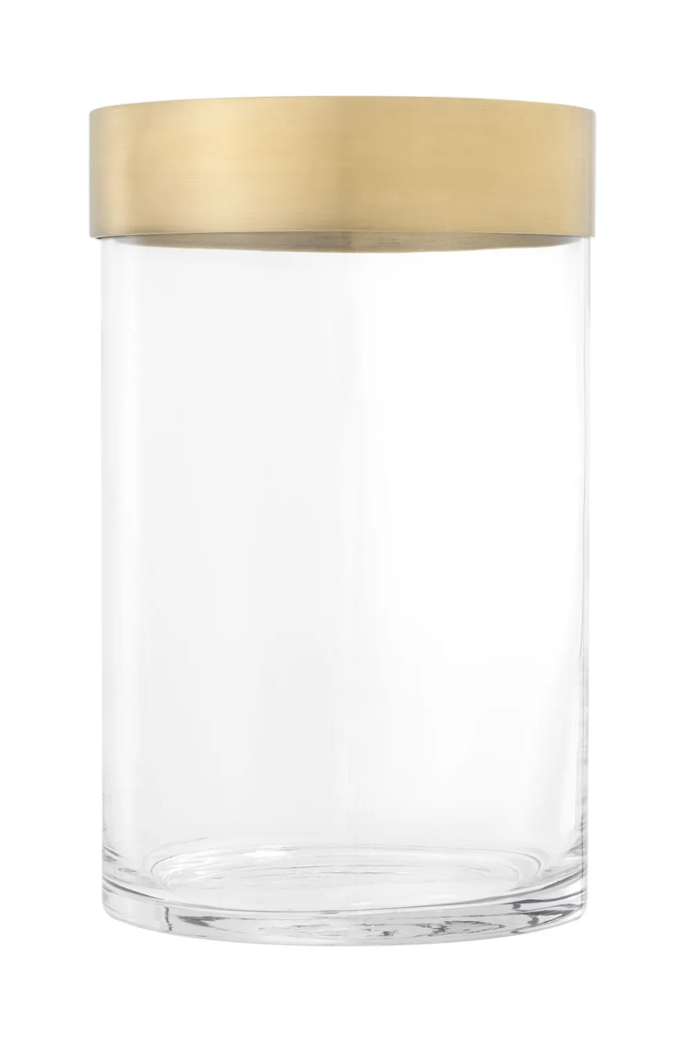 Brass Clear Glass Hurricane | Eichholtz Vertex S