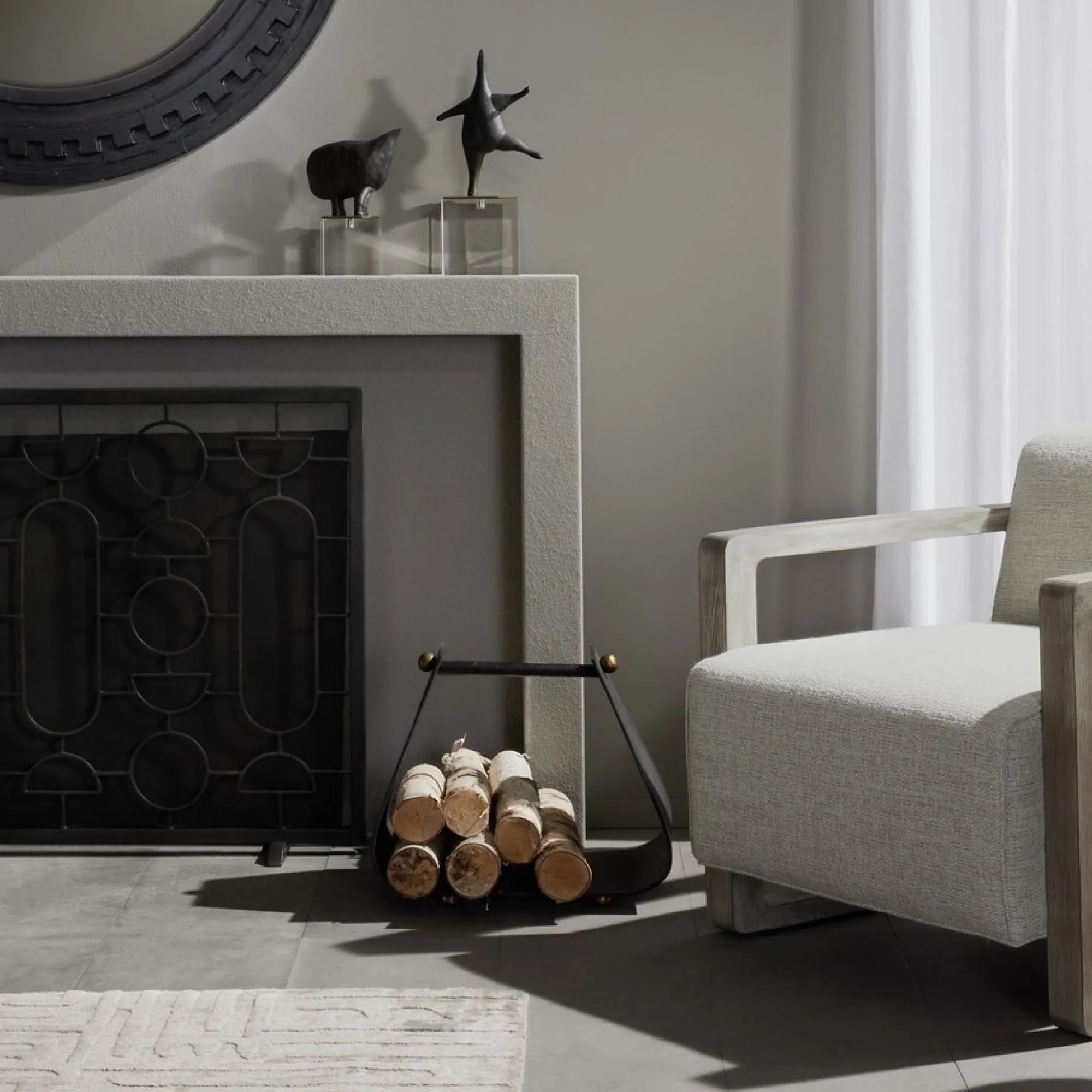 Bridges Fireplace Basket