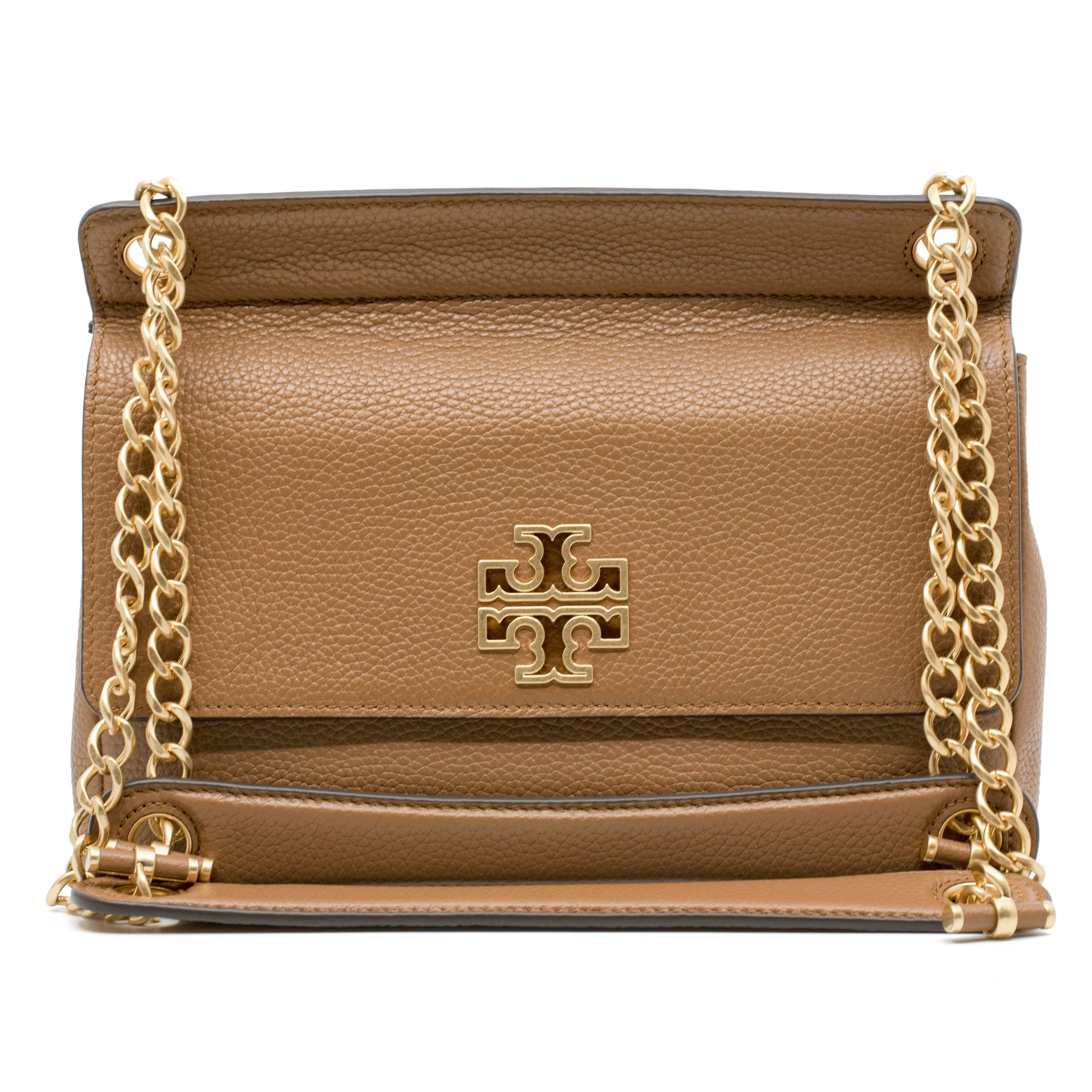 Britten Flap Shoulder & Crossbody bag in Bark