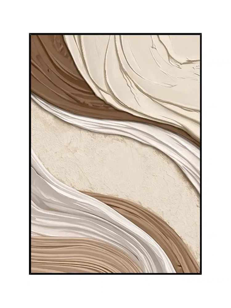 Brown and Cream Textured Wall Art