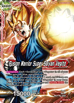BT2-001 Vegito - Fusion Warrior Super Saiyan Vegito