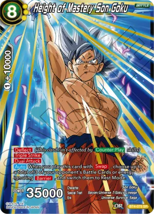 BT4-075 Height of Mastery Son Goku