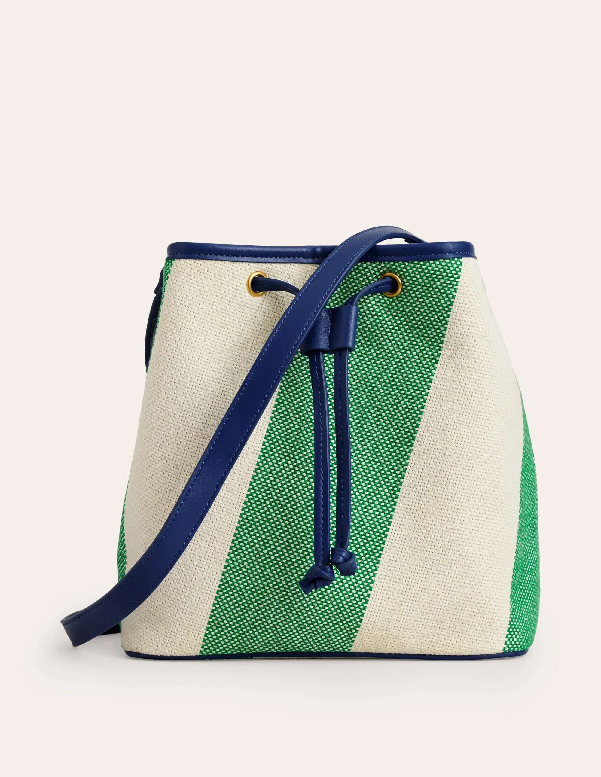 Bucket Bag-Green Stripe