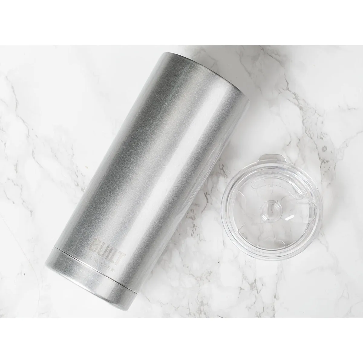 Built Double Wall Insulated Water Tumbler Metallic 590ml