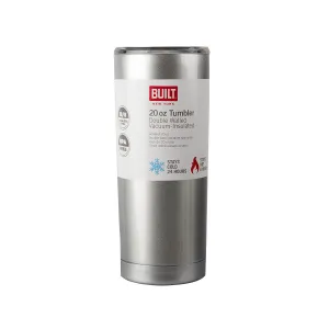 Built Double Wall Insulated Water Tumbler Metallic 590ml