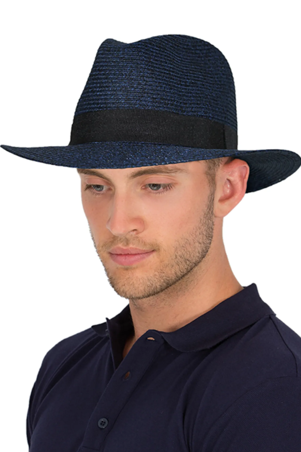 Cancer Council Cafe Flexibraid Fedora Unisex - Navy
