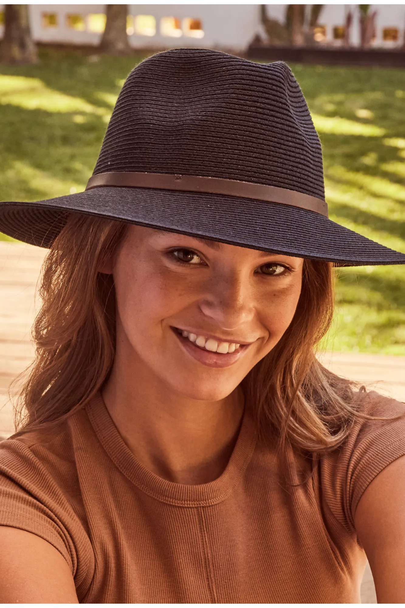 Cancer Council Darby Fedora Unisex - Ash Black