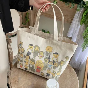 Cartoon anime cloth bag shoulder tote bag