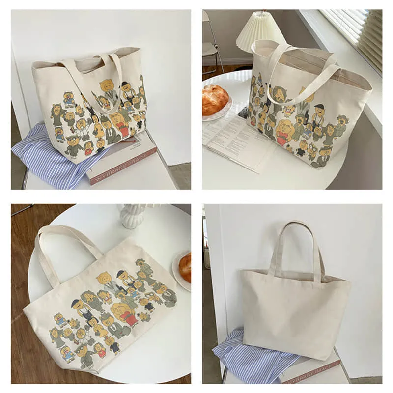 Cartoon anime cloth bag shoulder tote bag