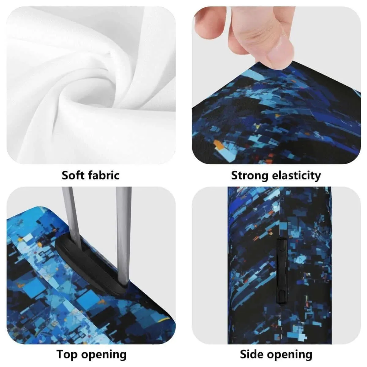 Cave Crystal Luggage Cover