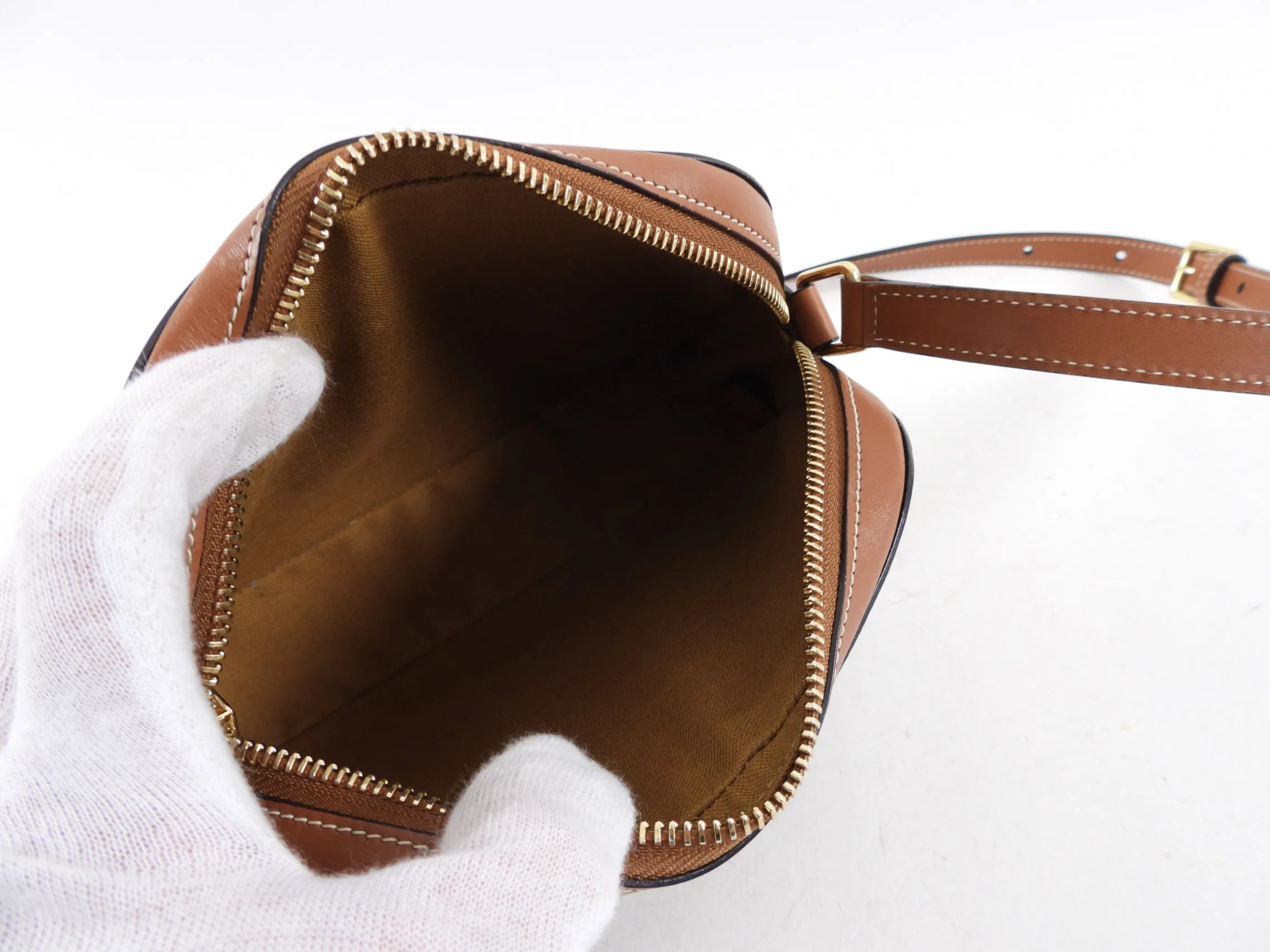 Celine Triomphe Small Coated Canvas Logo Crossbody Bag