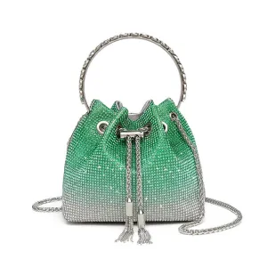 Chain Bag Wedding Crystal Bucket Clutch Bag-Showtown