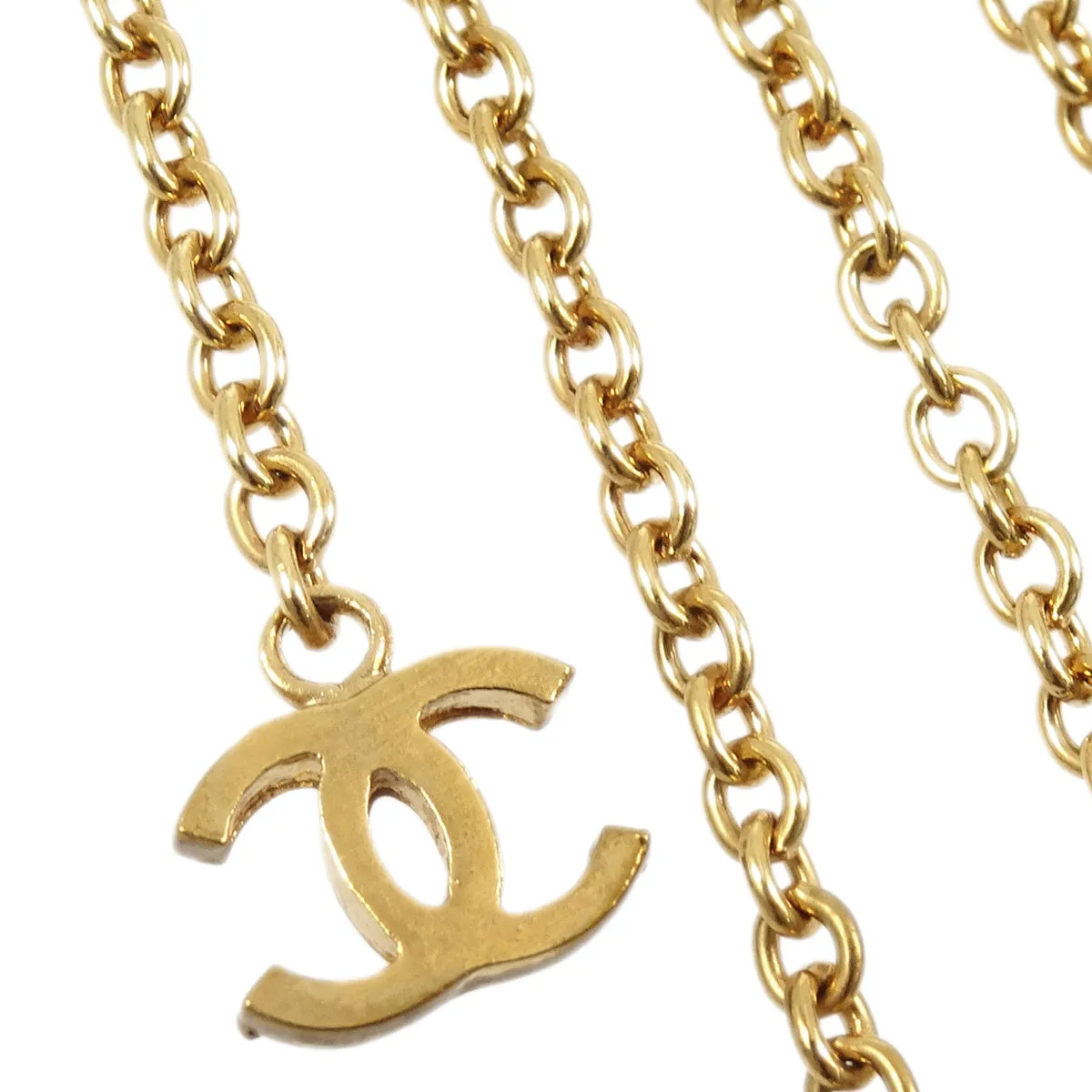 Chanel 2002 Fringe Logo Droplet Necklace