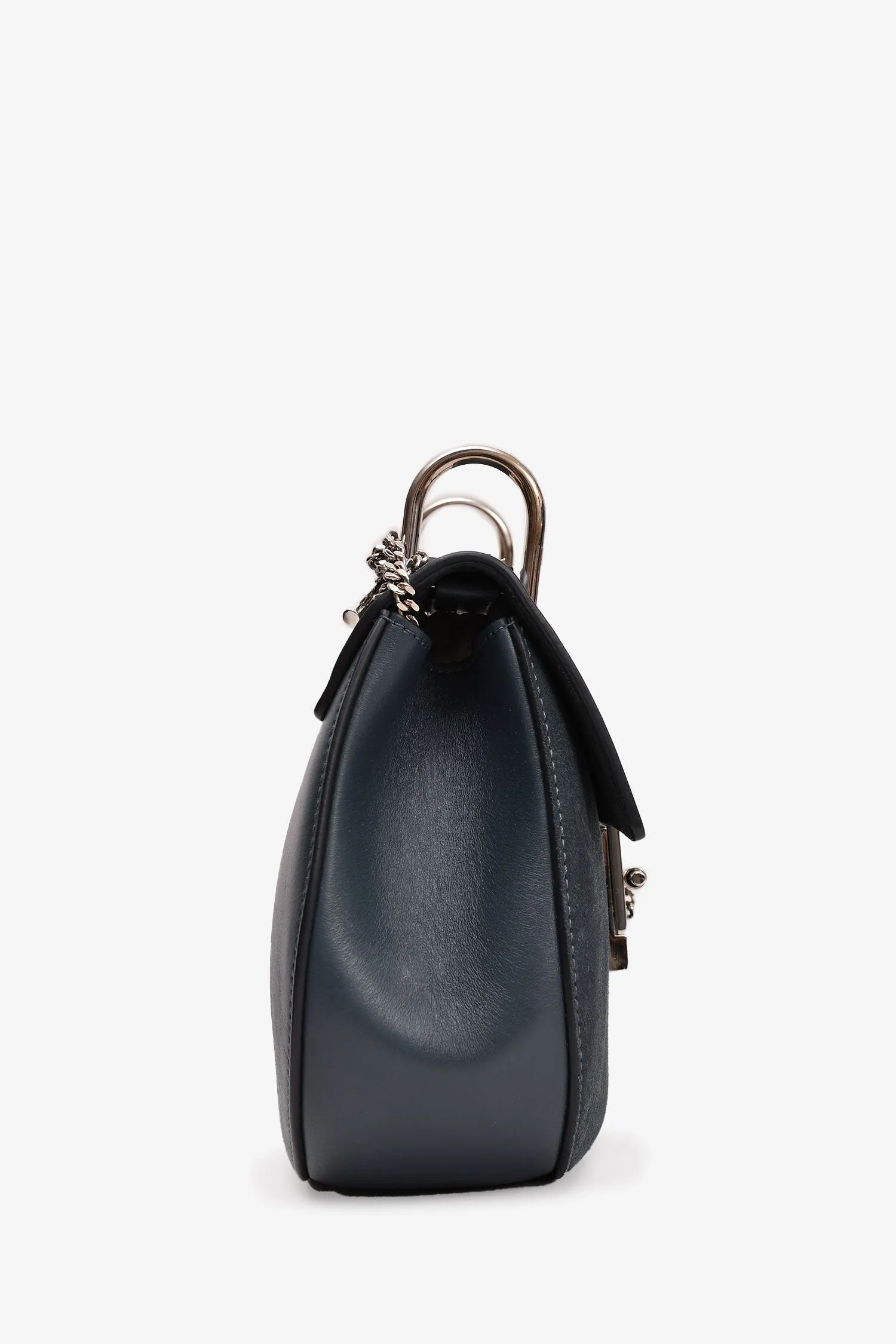 Chloe 2016 Navy Suede/Leather Drew Crossbody