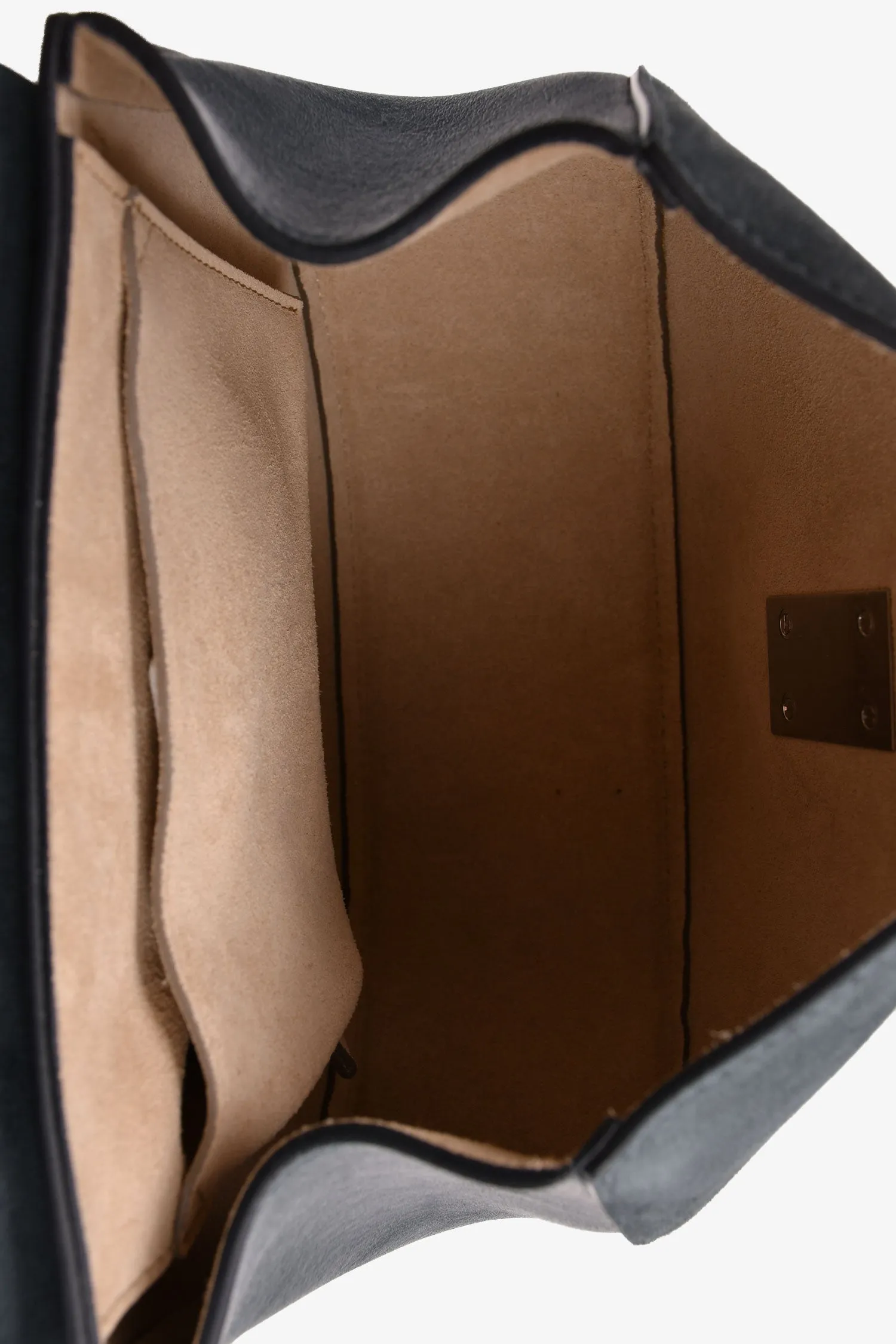 Chloe 2016 Navy Suede/Leather Drew Crossbody