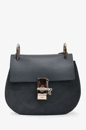 Chloe 2016 Navy Suede/Leather Drew Crossbody