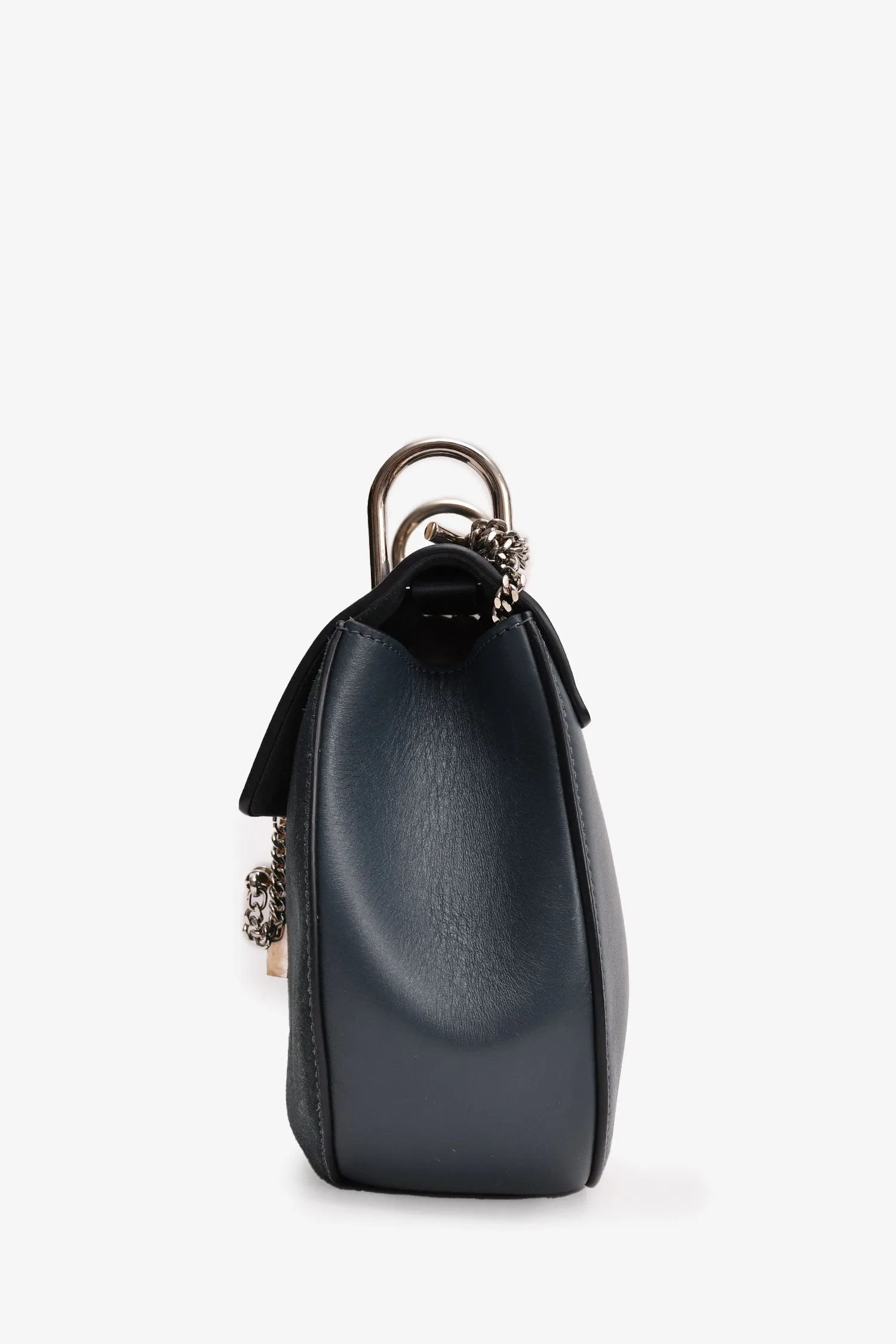 Chloe 2016 Navy Suede/Leather Drew Crossbody