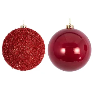 Christmas Ornament Red Bauble 15cm Tree Decoration