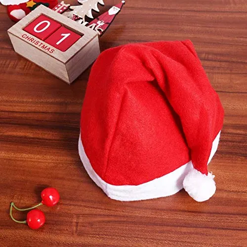 Christmas Santa Cap- Pack of 2- Red Color