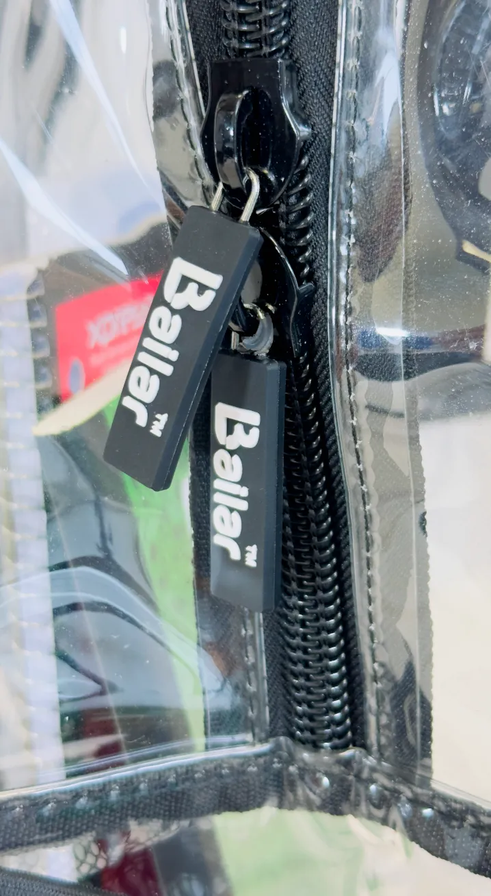 Clear Backpack 1 Black 1 Green