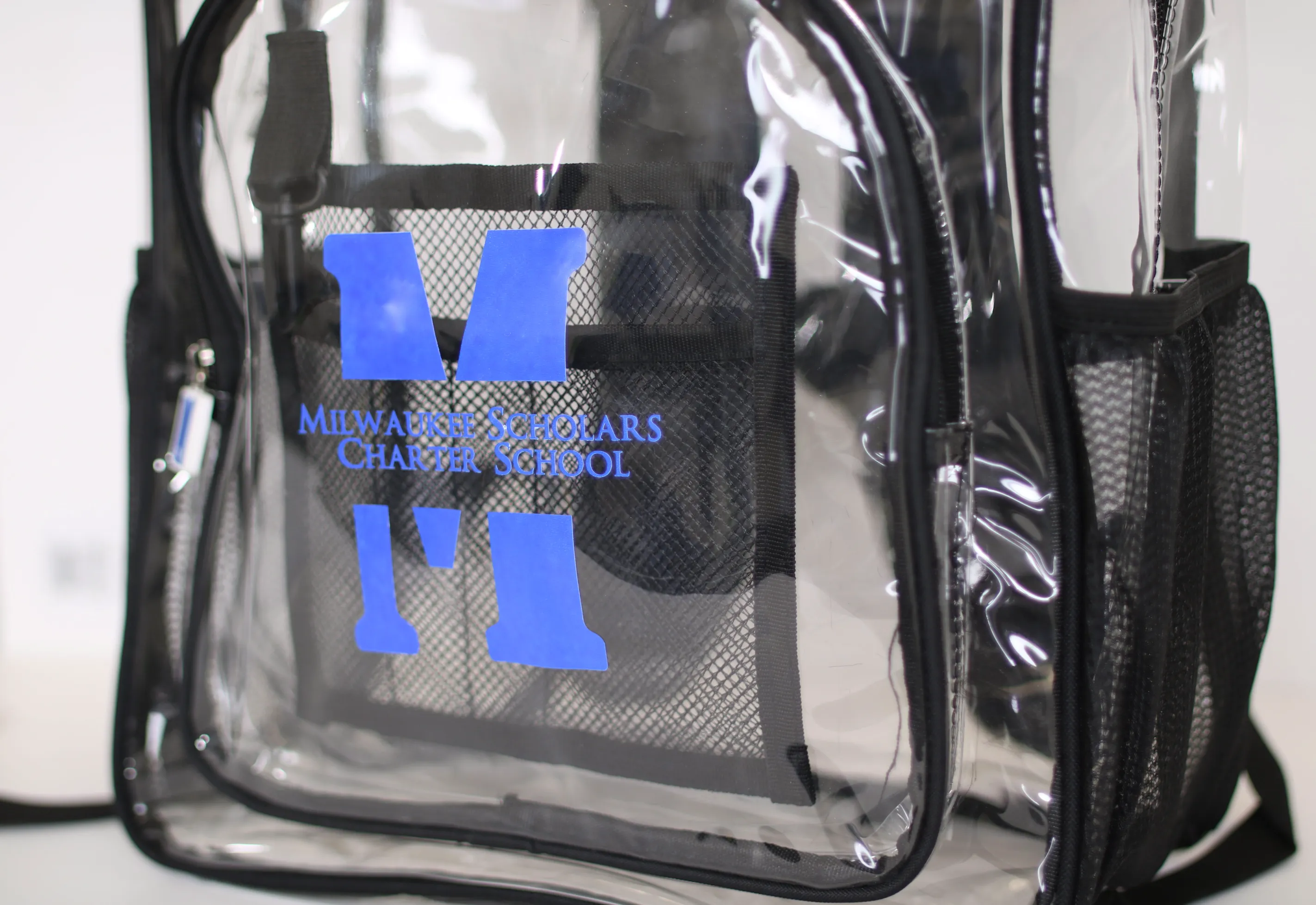 Clear Backpack 1 Black 1 Green