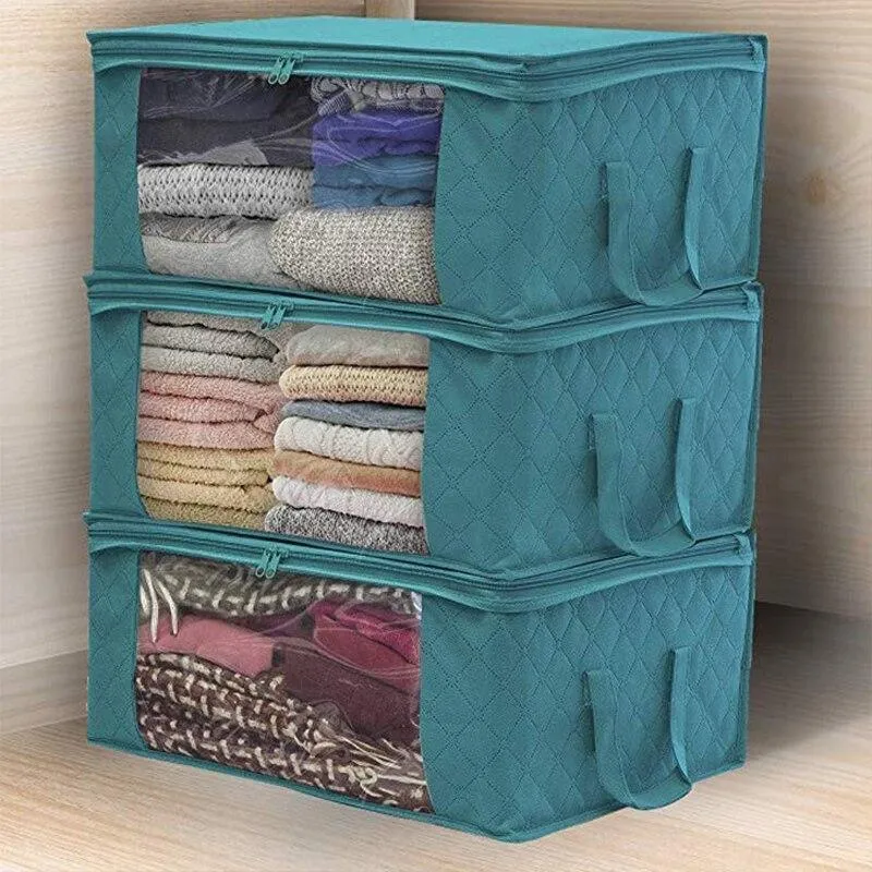Clothes Storage Bag Organizer With Clear Window