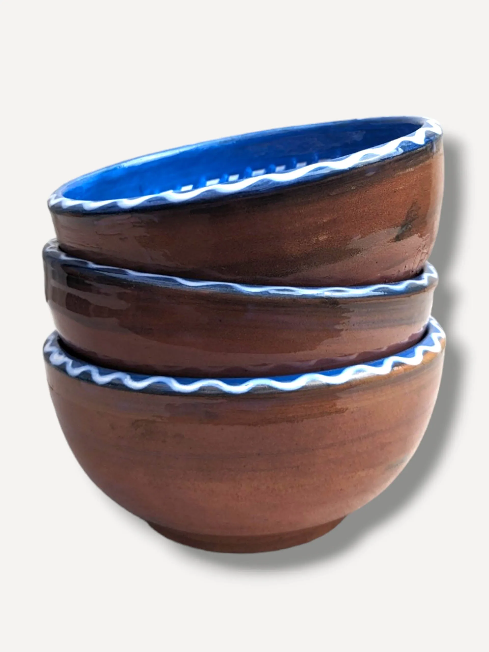 Cobalt deep serving bowl V
