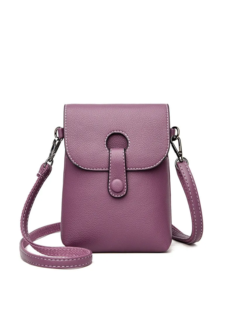 Coin Purse Slung Solid Color Mini Shoulder Bag