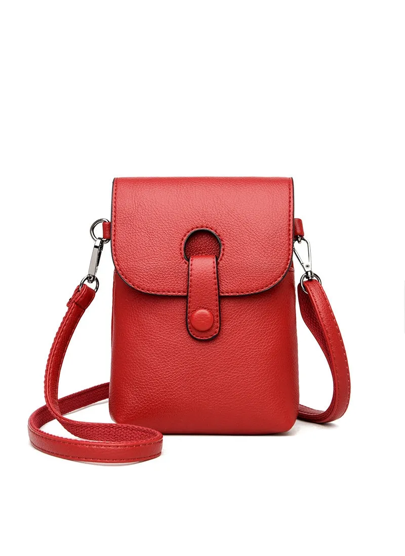 Coin Purse Slung Solid Color Mini Shoulder Bag