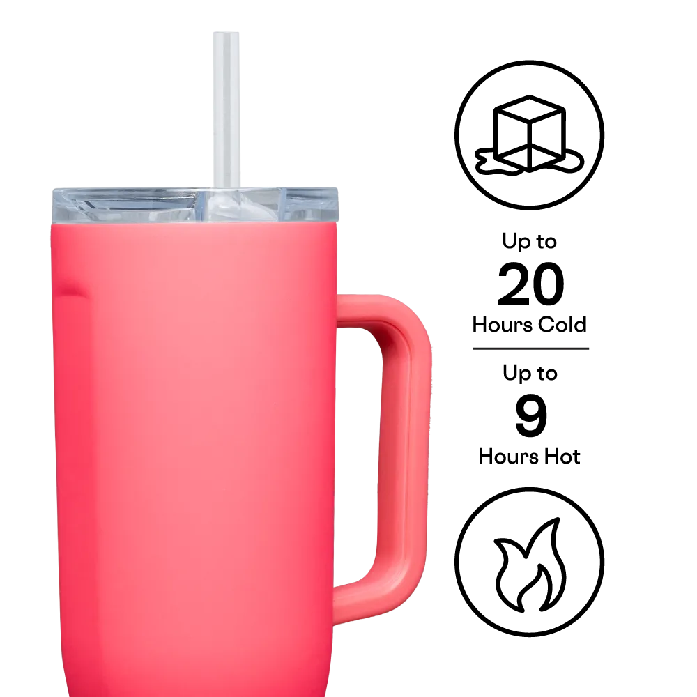 Corkcicle Cruiser Insulated Tumbler With Handle – Paradise Punch – 40oz