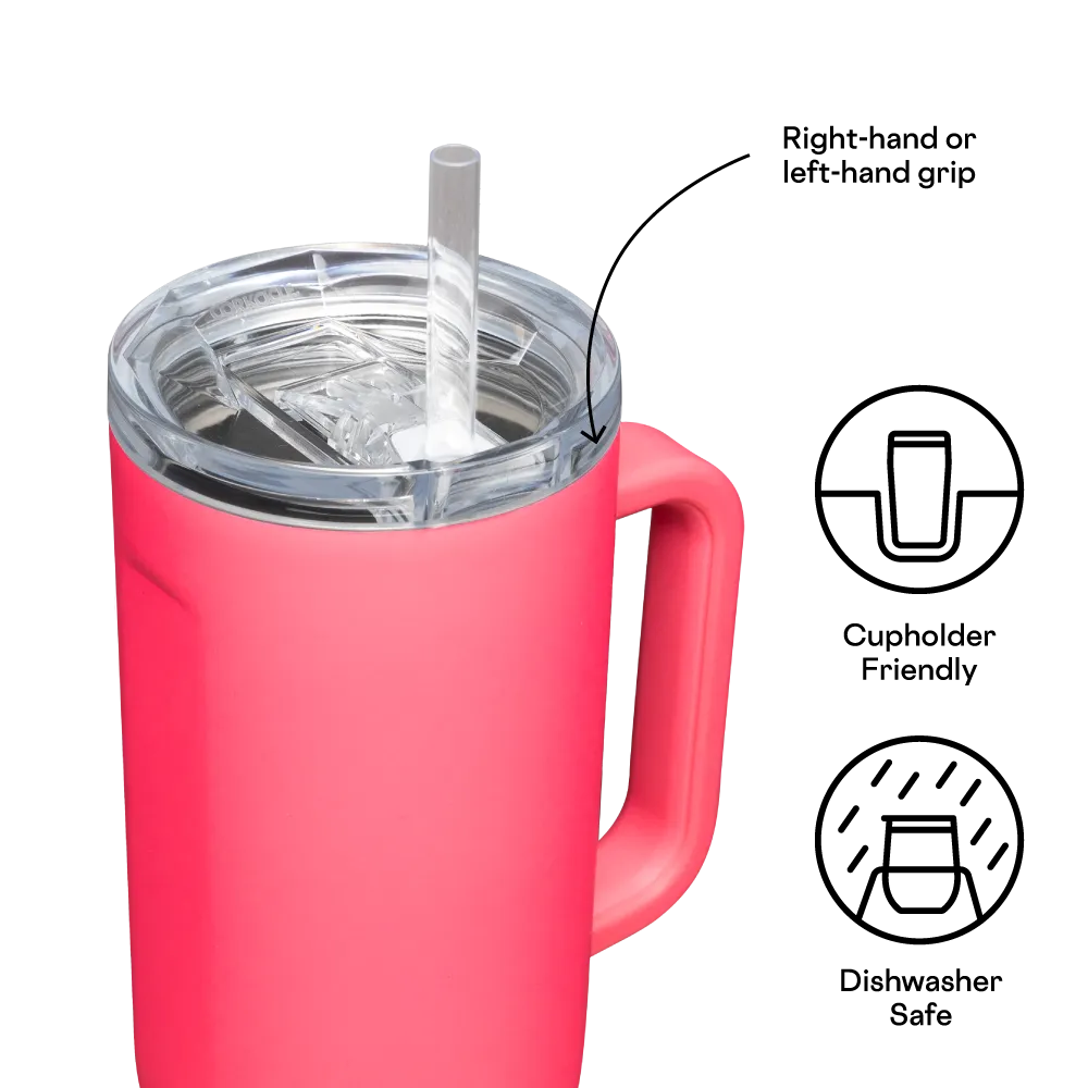 Corkcicle Cruiser Insulated Tumbler With Handle – Paradise Punch – 40oz