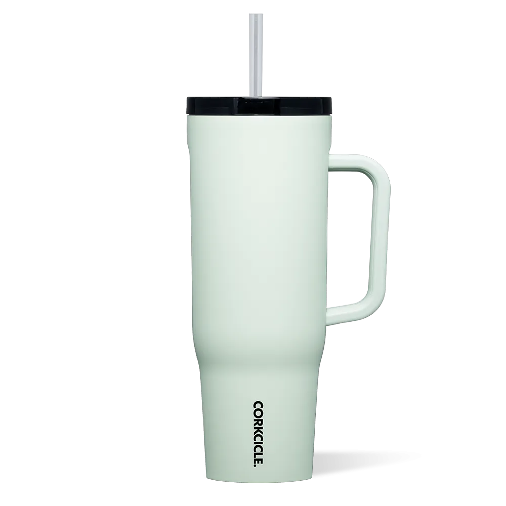 Corkcicle Cruiser Insulated Tumbler With Handle – Sage Mist – 40oz